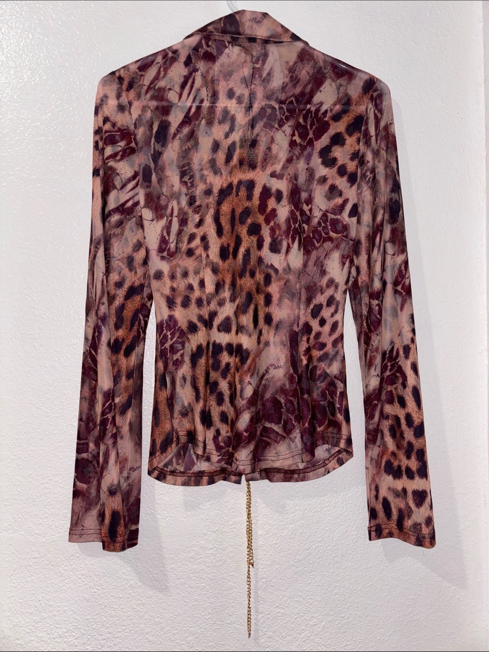Fashion Nova Print Mesh Top - Picture 5 of 5